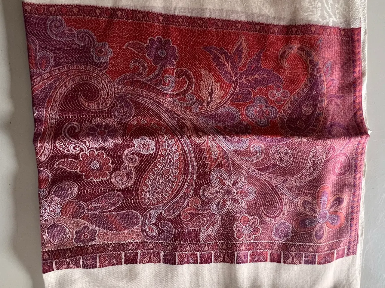 Billede 3 - Eksklusivt 100% Ren Pashmina Sjal – Håndvævet Luks