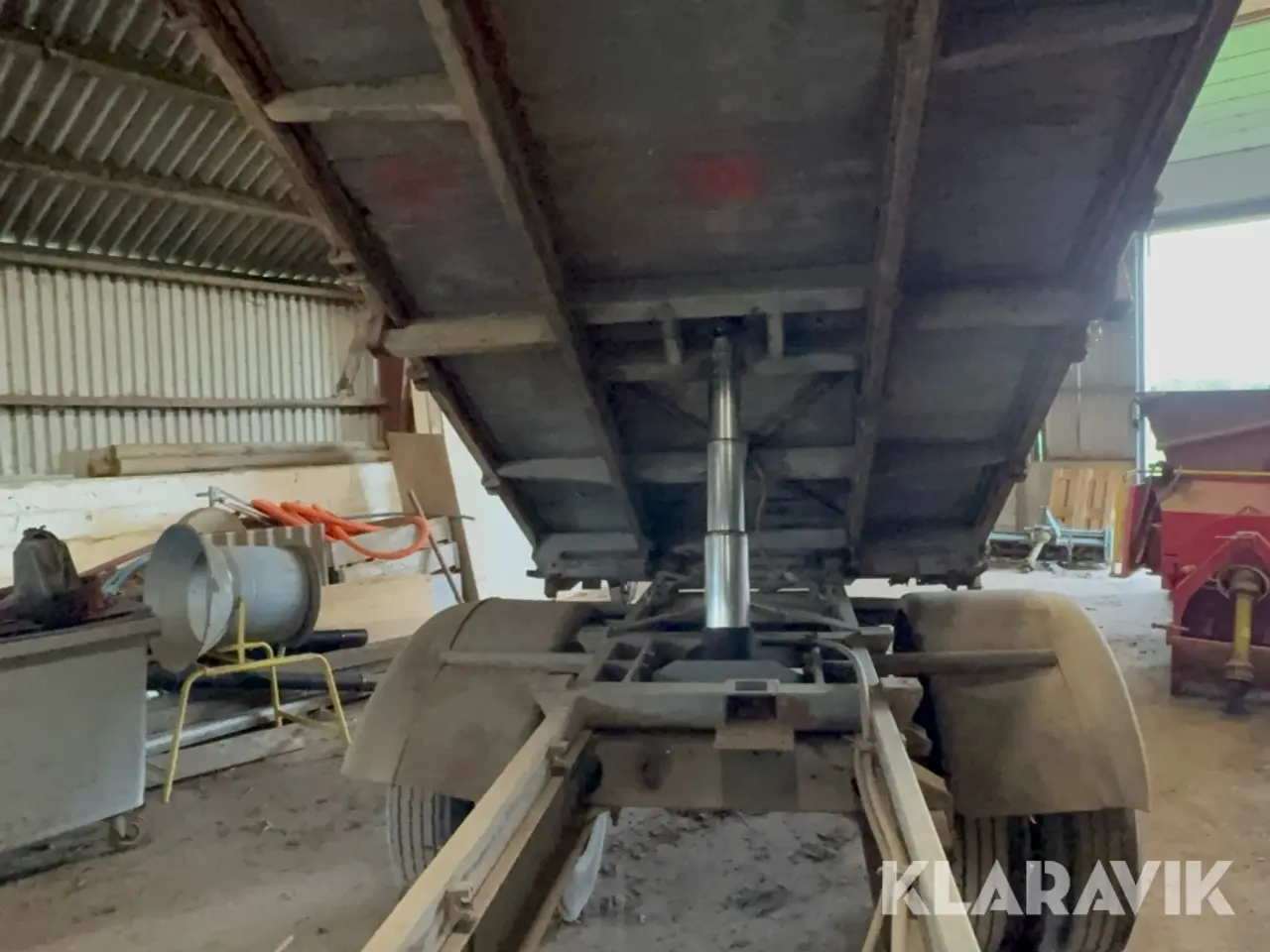 Billede 12 - Landbrugsvog / kornvogn med hydraulisk tip-lad - 1 akslet