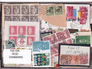 Danmark 100 g. ROD. - Hjemkommet 12 - 3 - 2024