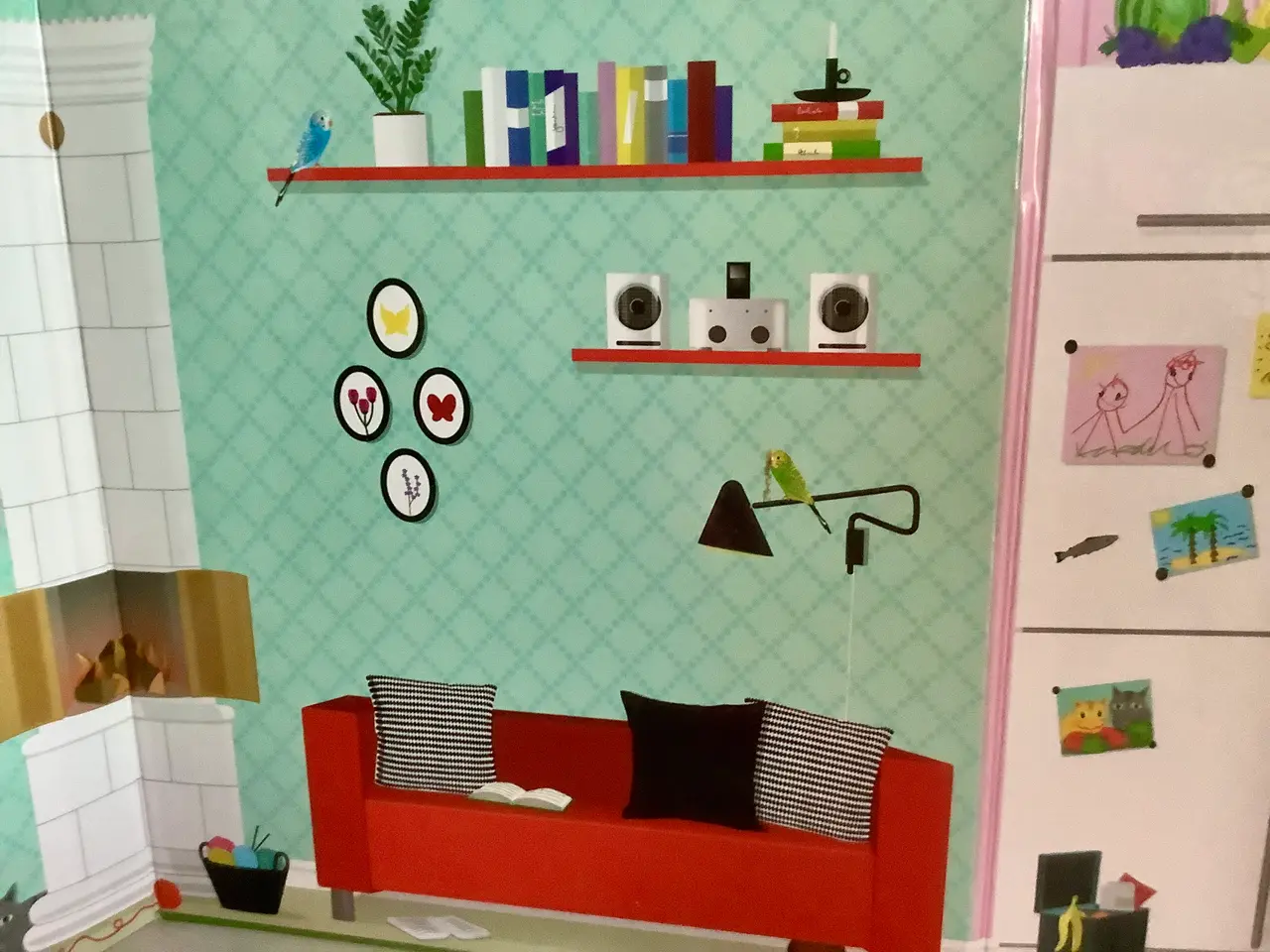 Billede 7 - Barbie “hus” med møbler.