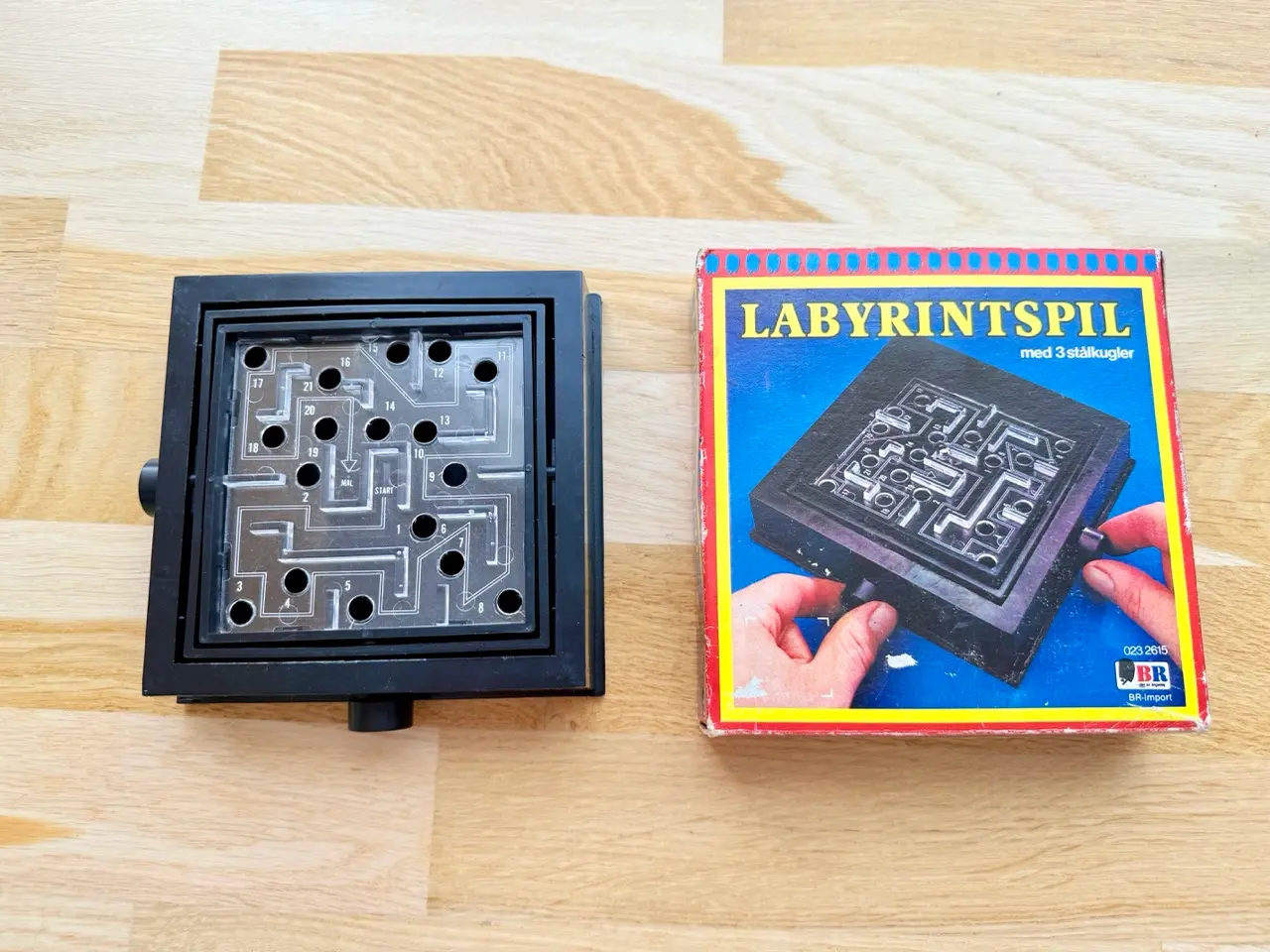 Billede 3 - Retro labyrintspil fra BR med stålkugler