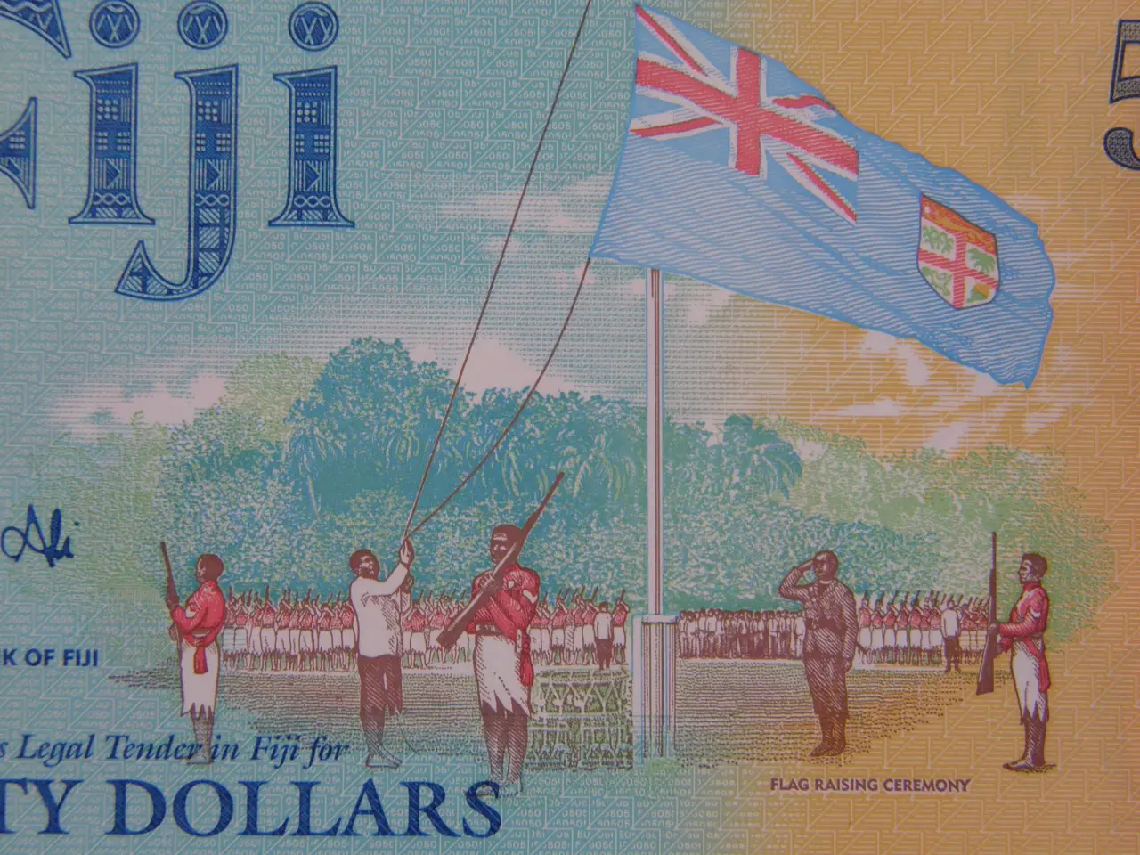 Billede 2 - Fiji 50 Dollars 2020 Comm.Issue. Kv.0/Unc.