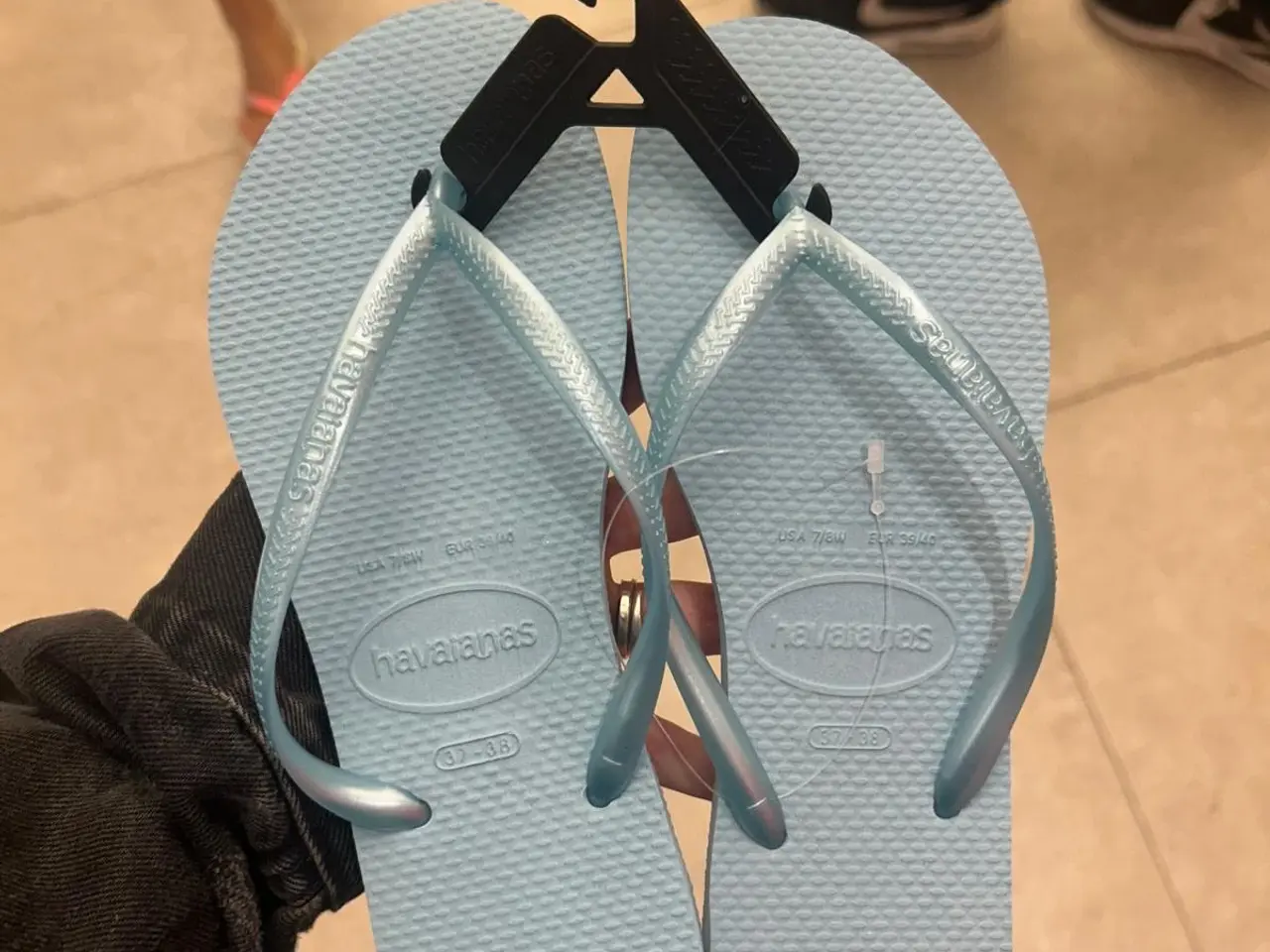 Billede 1 - Havaianas Slim Lyseblå