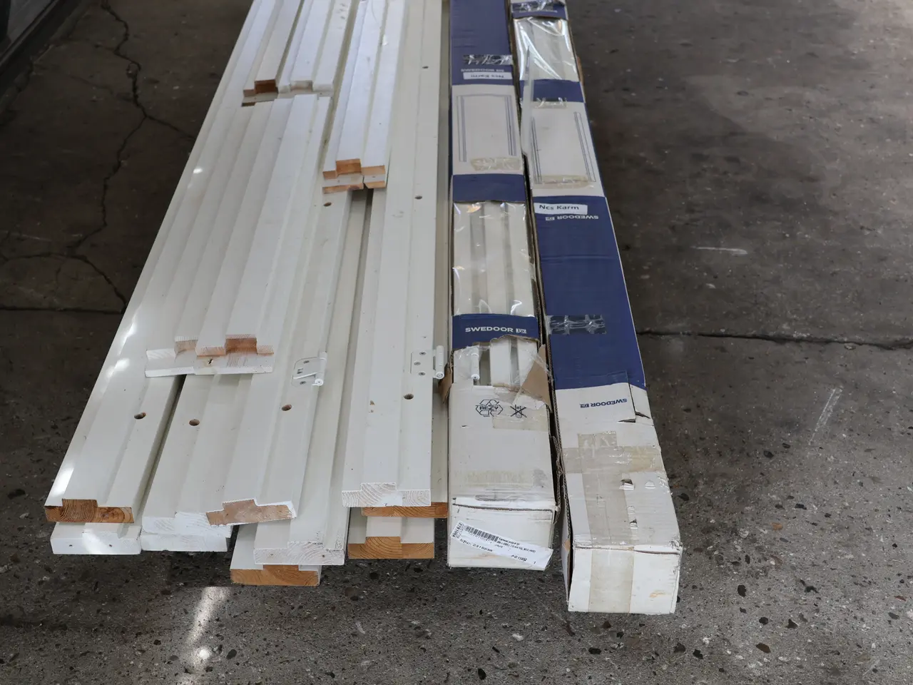 Billede 3 - 7 Stk Swedoor karme u/bund, ral 9010 Hvid