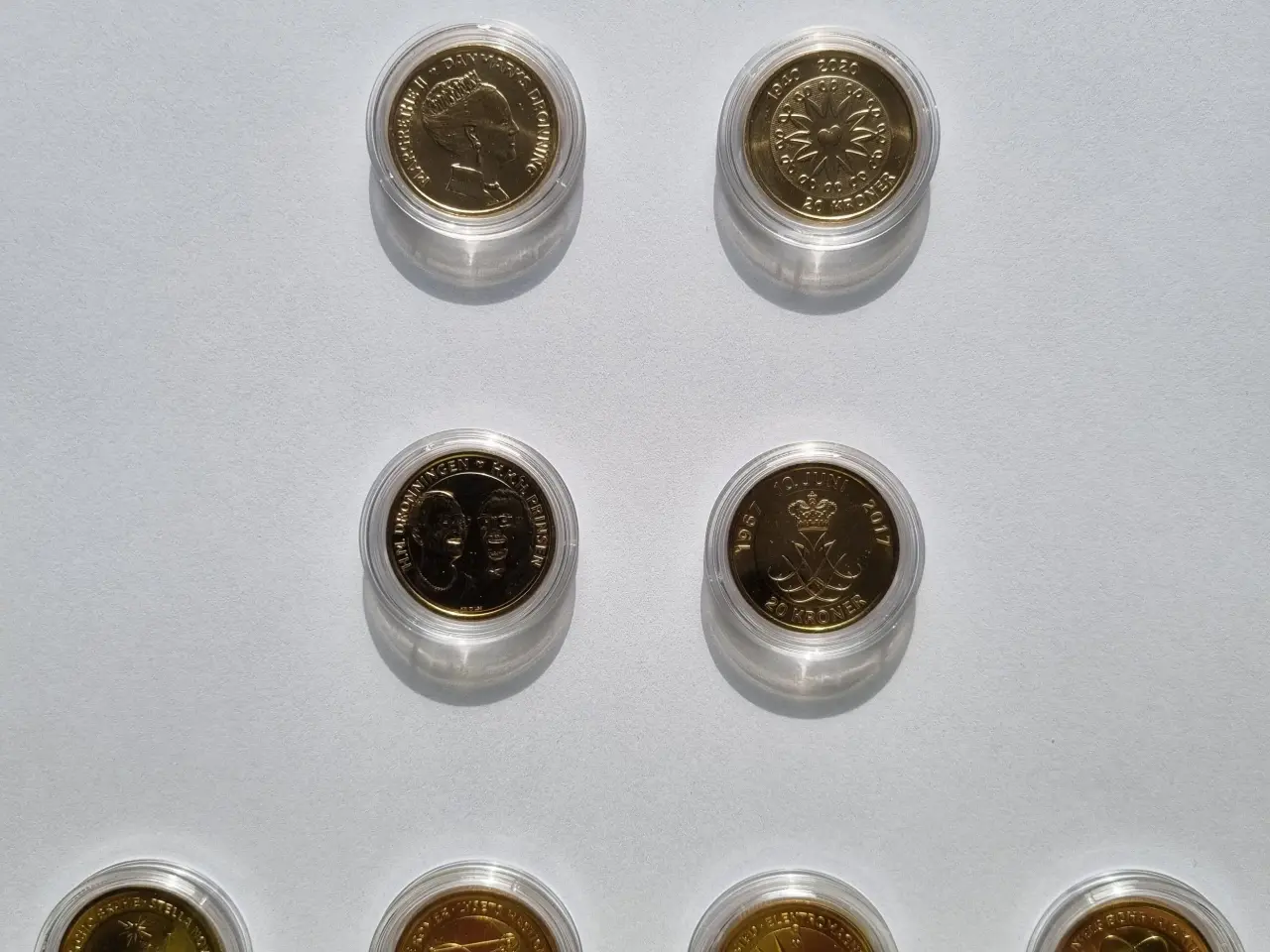 Billede 1 - 20 kr. Ucirkuleret erindringsmønter i kapsler