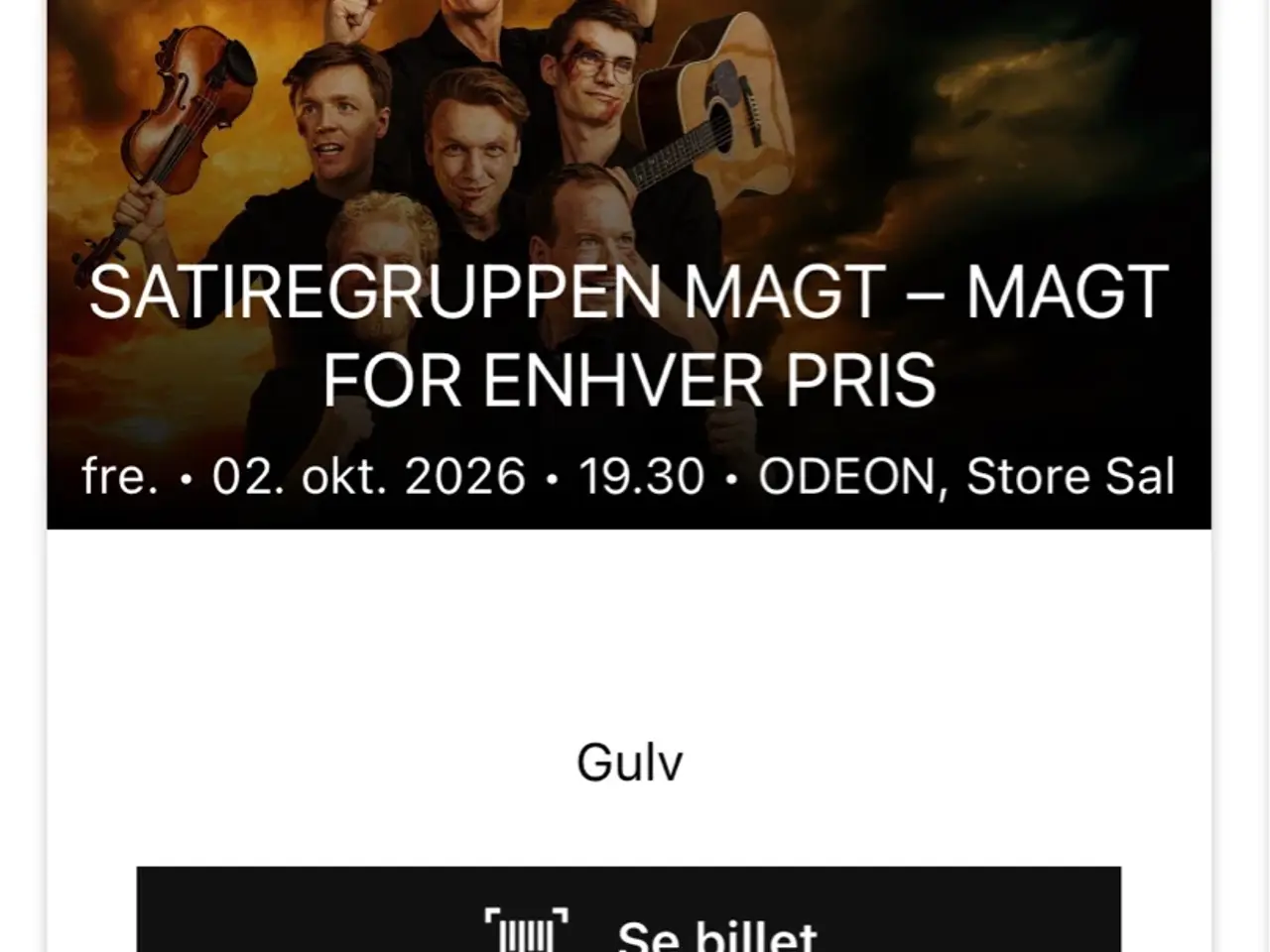 Billede 1 - 2 billetter Satiregruppen MAGT