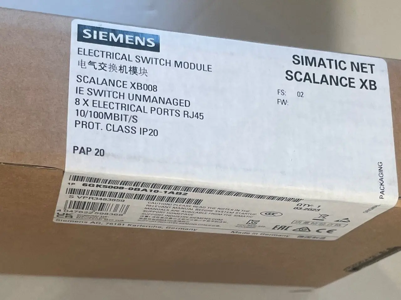 Billede 4 - Siemens SCALANCE XB008 6GK5008-0BA10-1AB2 Ethernet