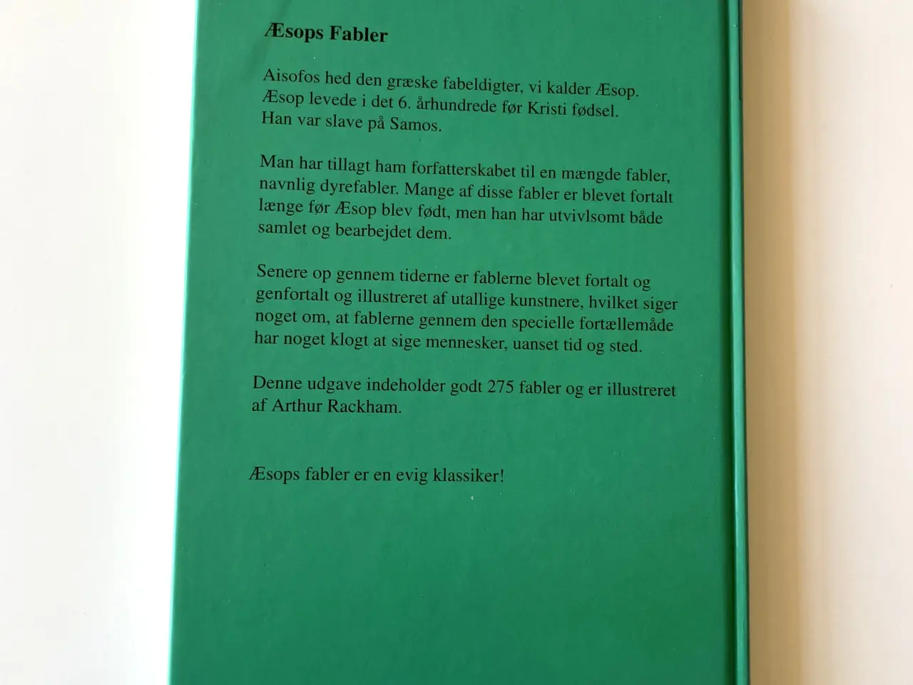 Billede 2 - Æsops Fabler. Af Alex Schumacher, Athur Rackham