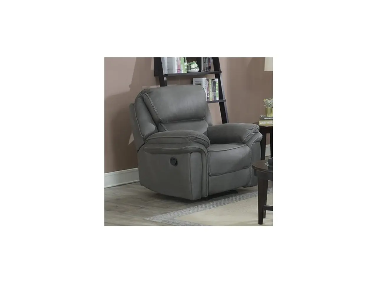 Billede 3 - Christopher Recliner Lænestol - Grå Ruskindsblød mikrofiber