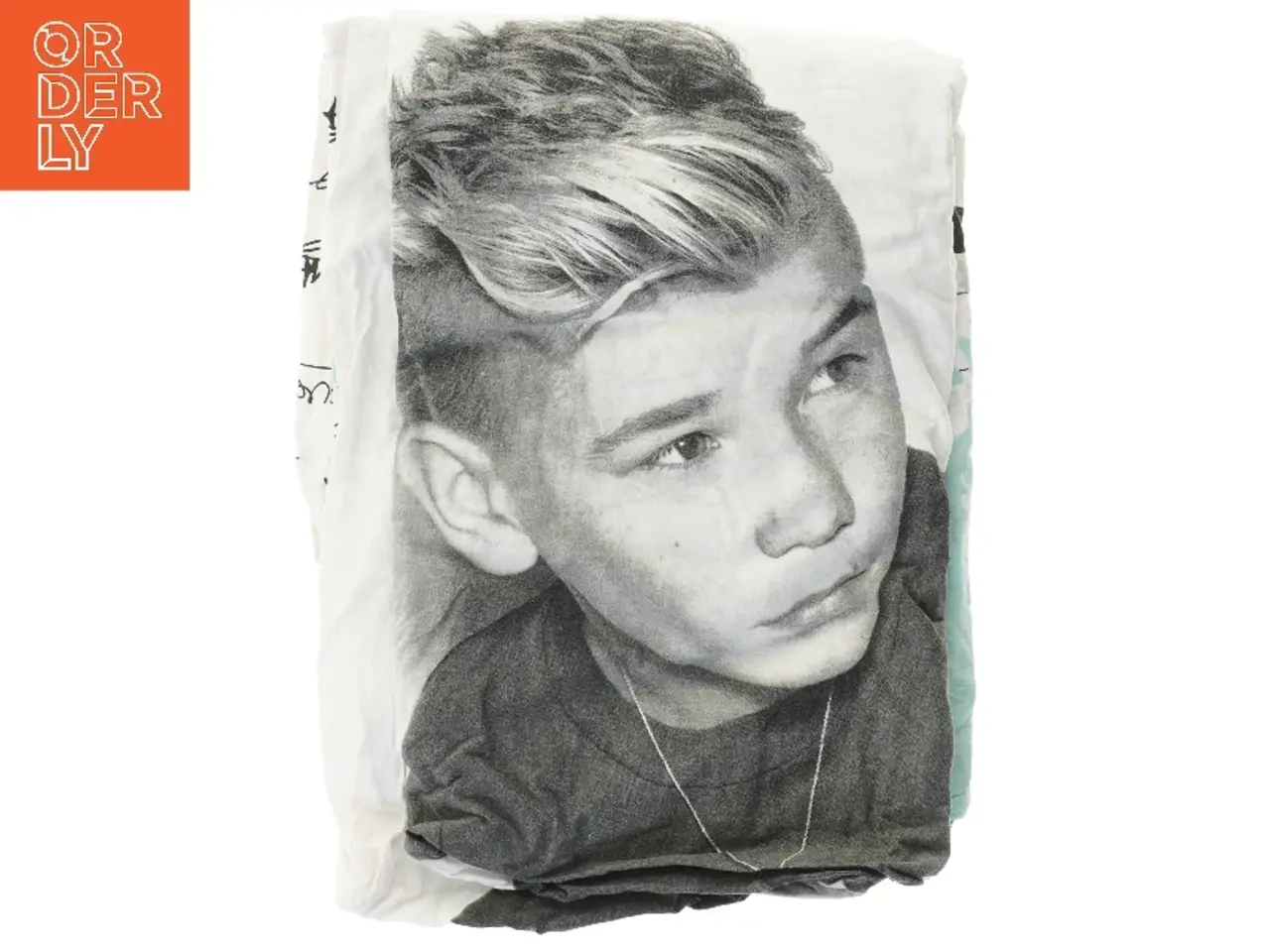 Billede 1 - Dyne- og pudebetræk med print af Marcus og Martinus (str. pude 65x53, dyne 260x110 cm)