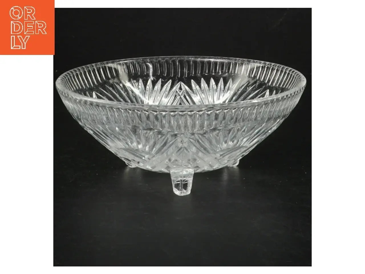 Billede 1 - Krystal skål (str. Ø. 18 cm)