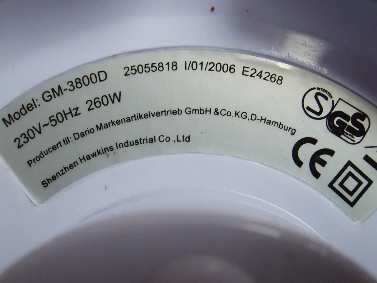 Billede 3 - Blender / hakker GM-3800D med 2 knive