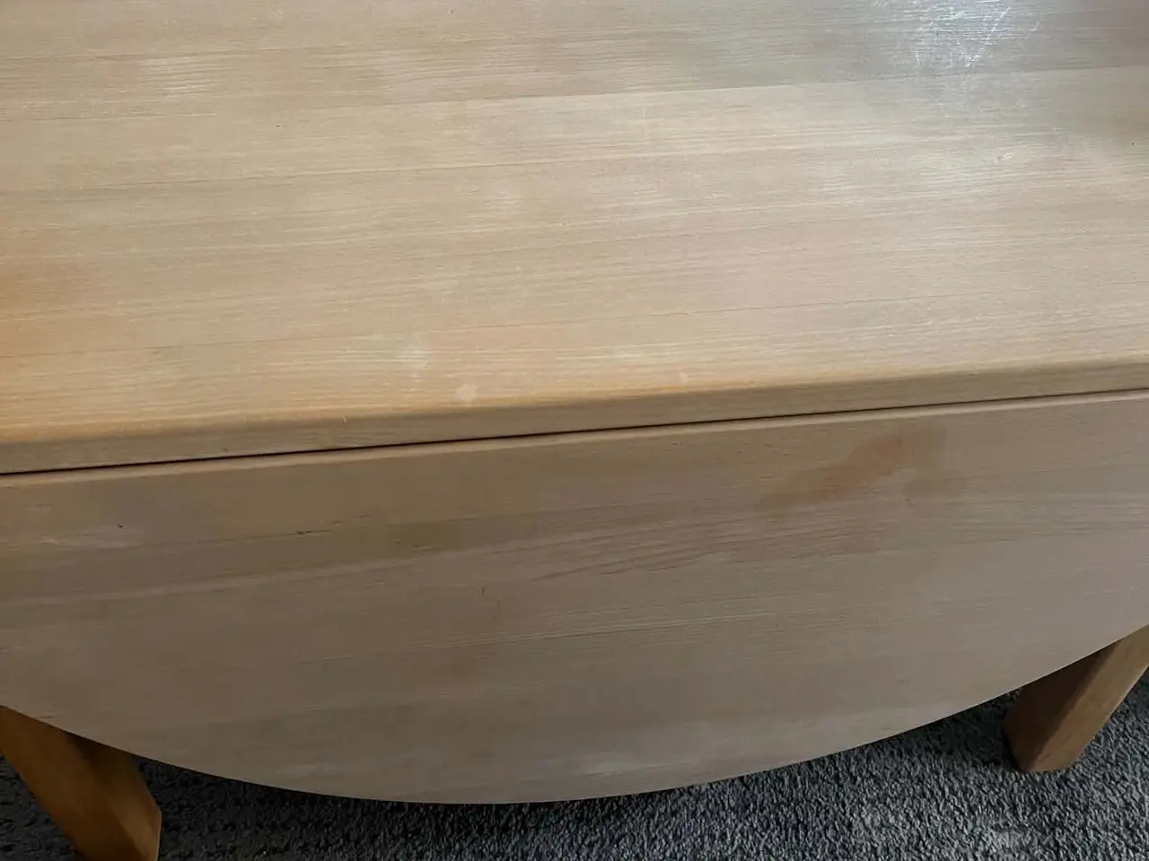 Billede 5 - Lyst træ sofabord mod foldbare ender