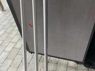 Stænger til læsider ved markise 