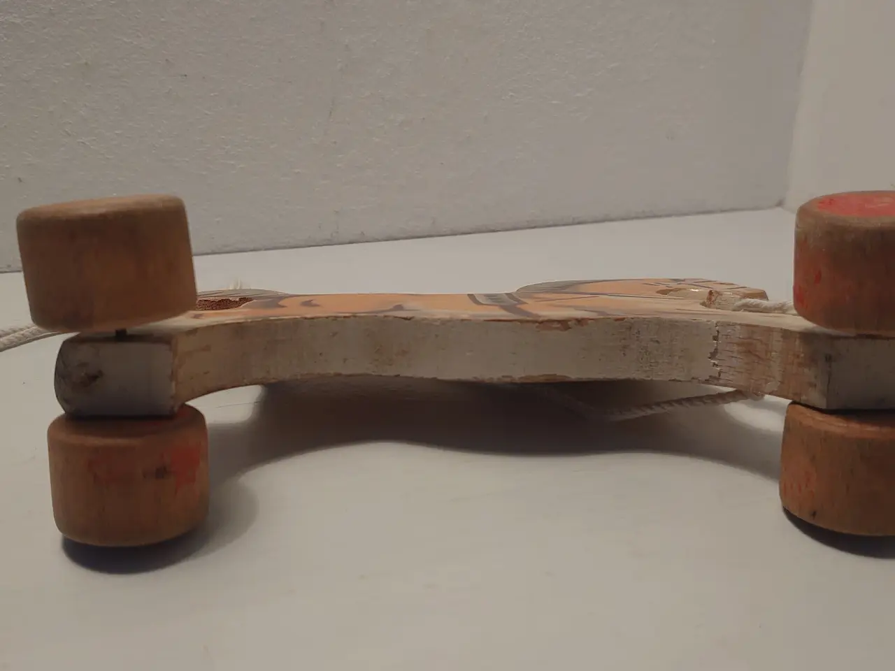 Billede 3 - Gammel tysk Verthofa træk hest i træ. L.17cm