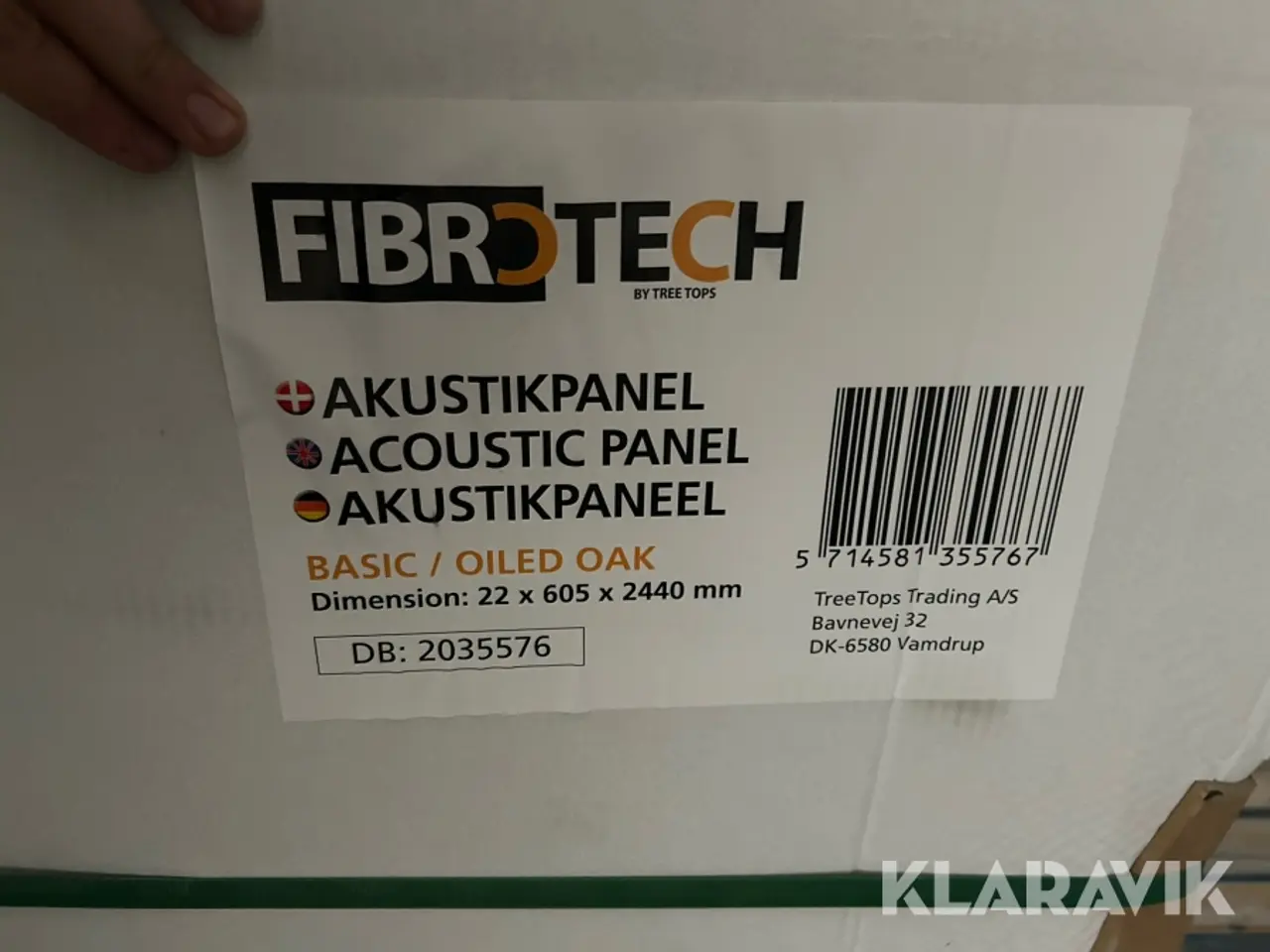 Billede 3 - Akustik paneler Fibrotech Oiled oak premium 40 styk
