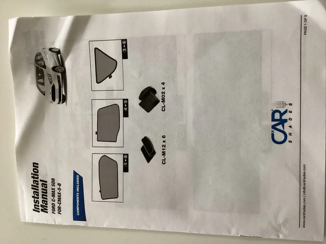 Billede 4 - Solgardiner til Ford C-Max