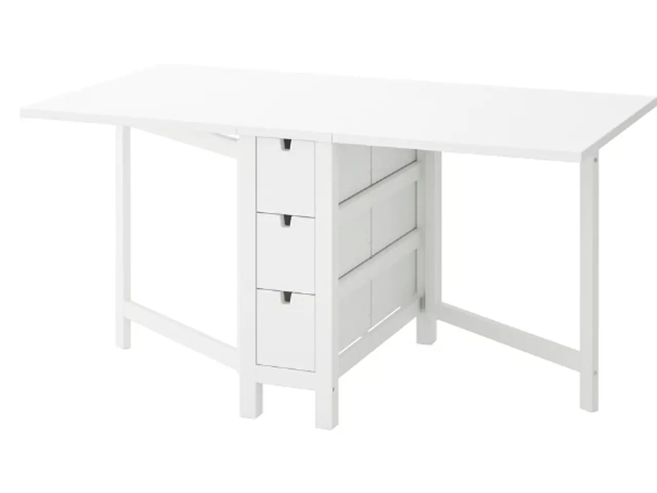 Billede 1 - IKEA NORDEN klapbord med skuffer