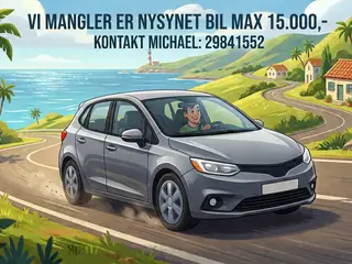 Bil købes, max.15.000,-