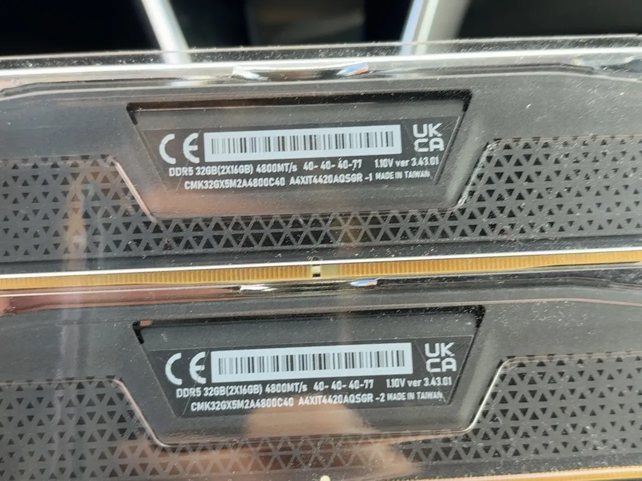 Billede 3 - 2 DDR5 Ram sæt, 6000 mhz cl 36 og 2x16 gb corsair