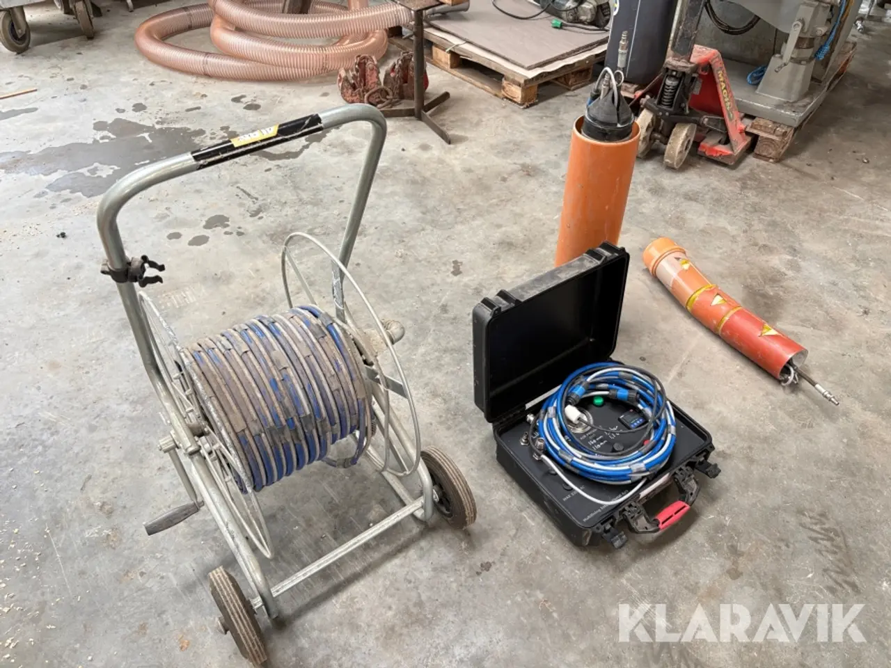Billede 1 - Kloakrenoveringssystem MultiLining, slangevogn med ca. 40 m luftslange
