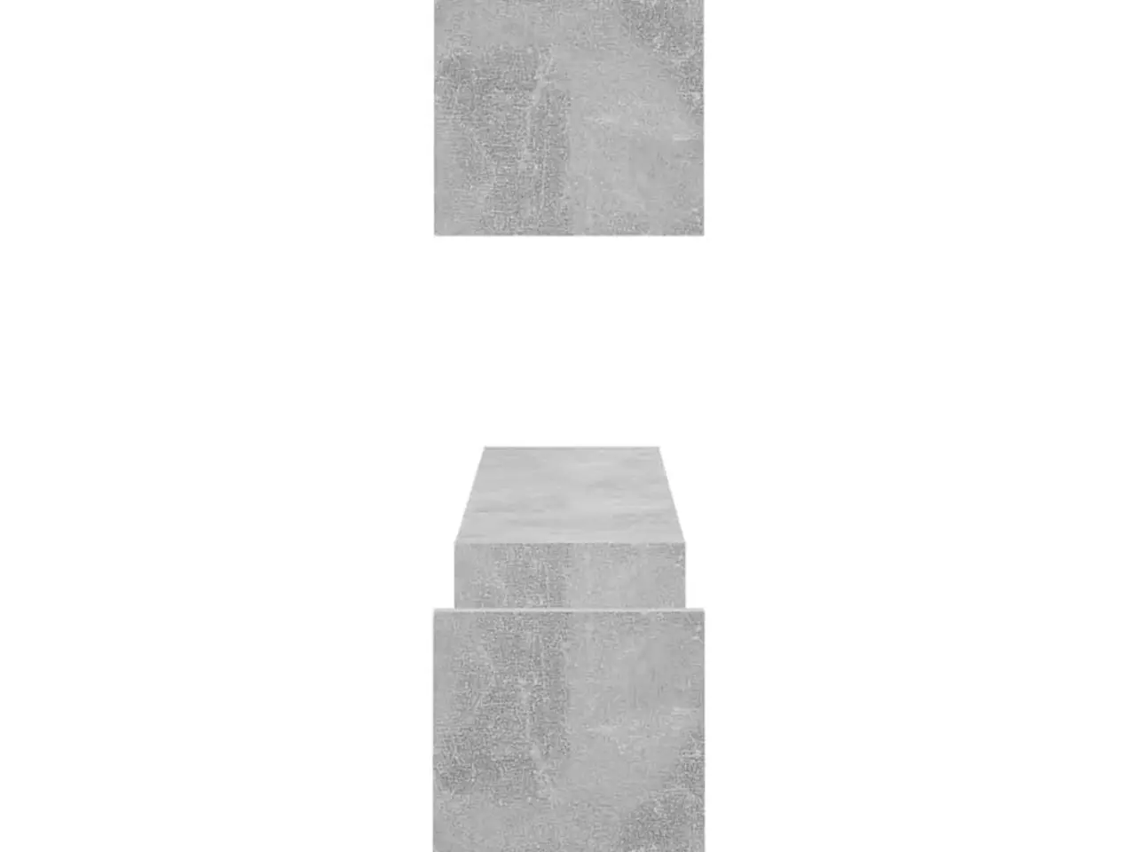 Billede 6 - Væghylder 2 stk. 100x15x20 cm konstrueret træ betongrå