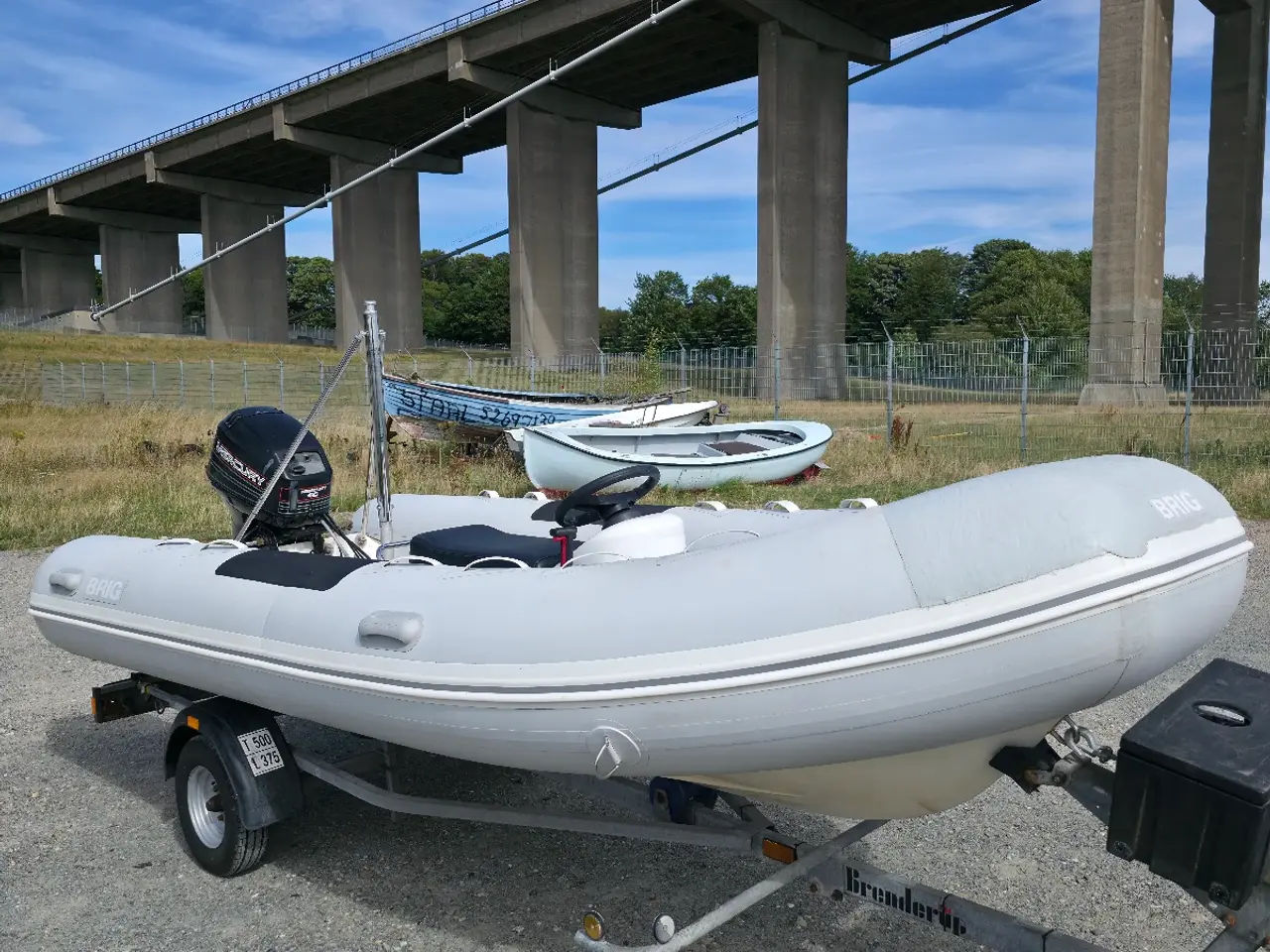 Billede 2 - BRIG Gummibåd + Mercury 40 HK + Brenderup Trailer 