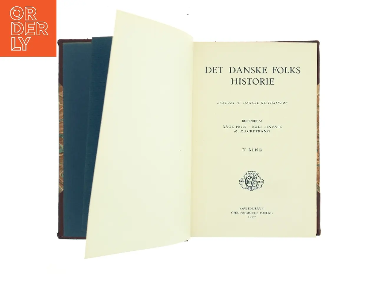 Billede 1 - Det danske folks historie. II bind (Bog)