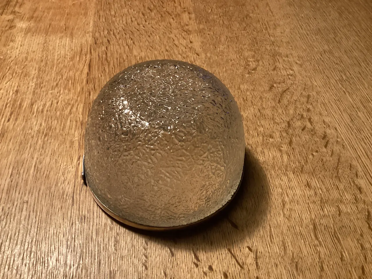 Billede 4 - Kandisskål Frostet Glas m/årstal 1921 i hank