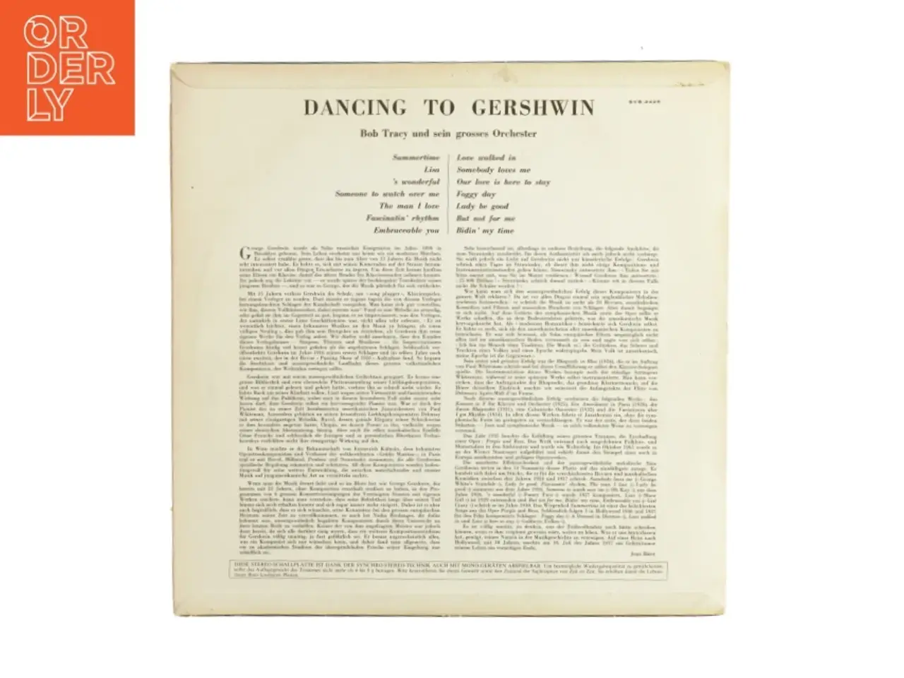 Billede 2 - Dancing to Gershwin Vinylplader