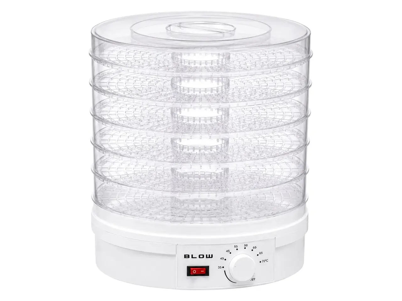 Billede 2 - BLOW FD-01 maddører 500 W med 6 niveauer og temperaturregulering - hvid