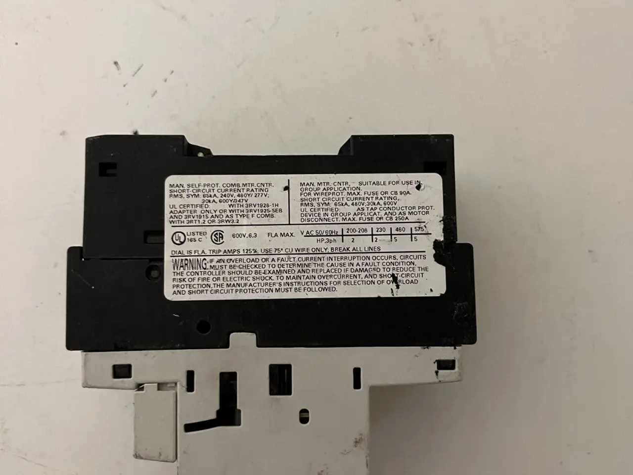 Billede 10 - Siemens 3RV1021-1GA15 SIRIUS Motor Starter