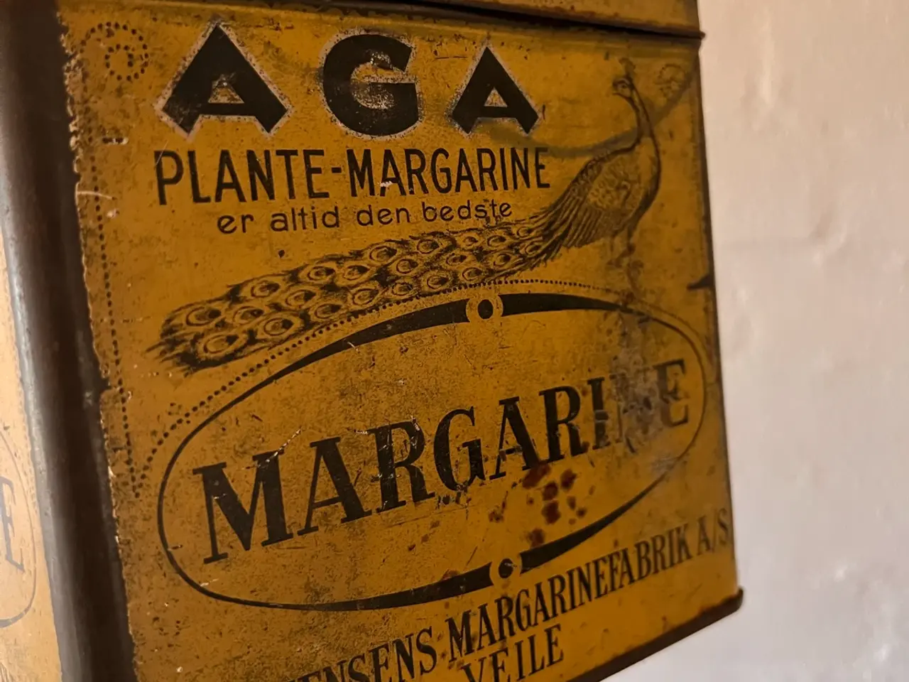 Billede 3 - Antik AGA Plante-Margarine metaldåse – H. Steensen