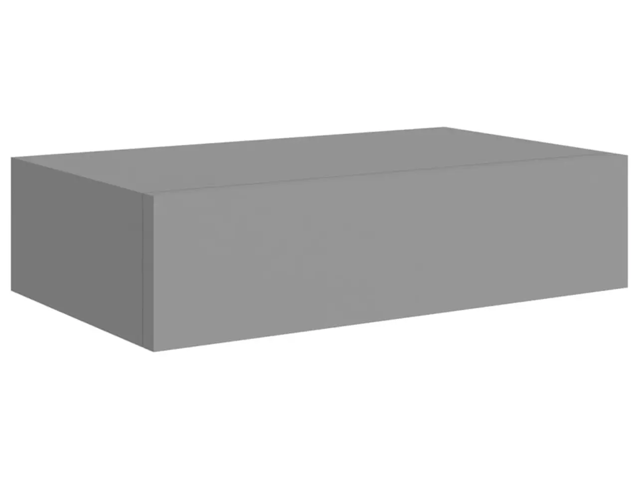 Billede 4 - Væghylder med skuffer 2 stk. 40x23,5x10 cm MDF grå