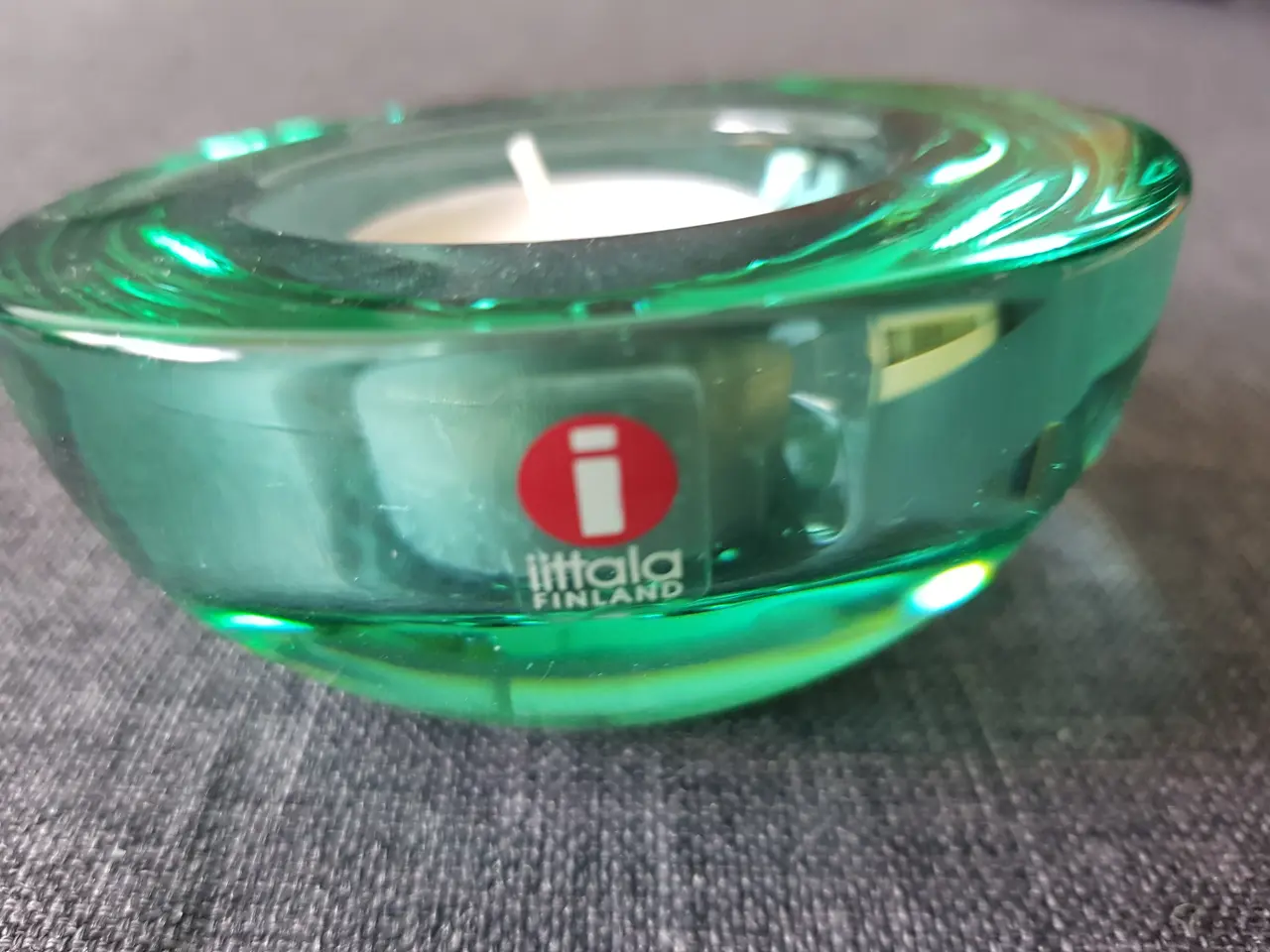 Billede 4 - Fyrfadsstage i glas, Iitala Finland