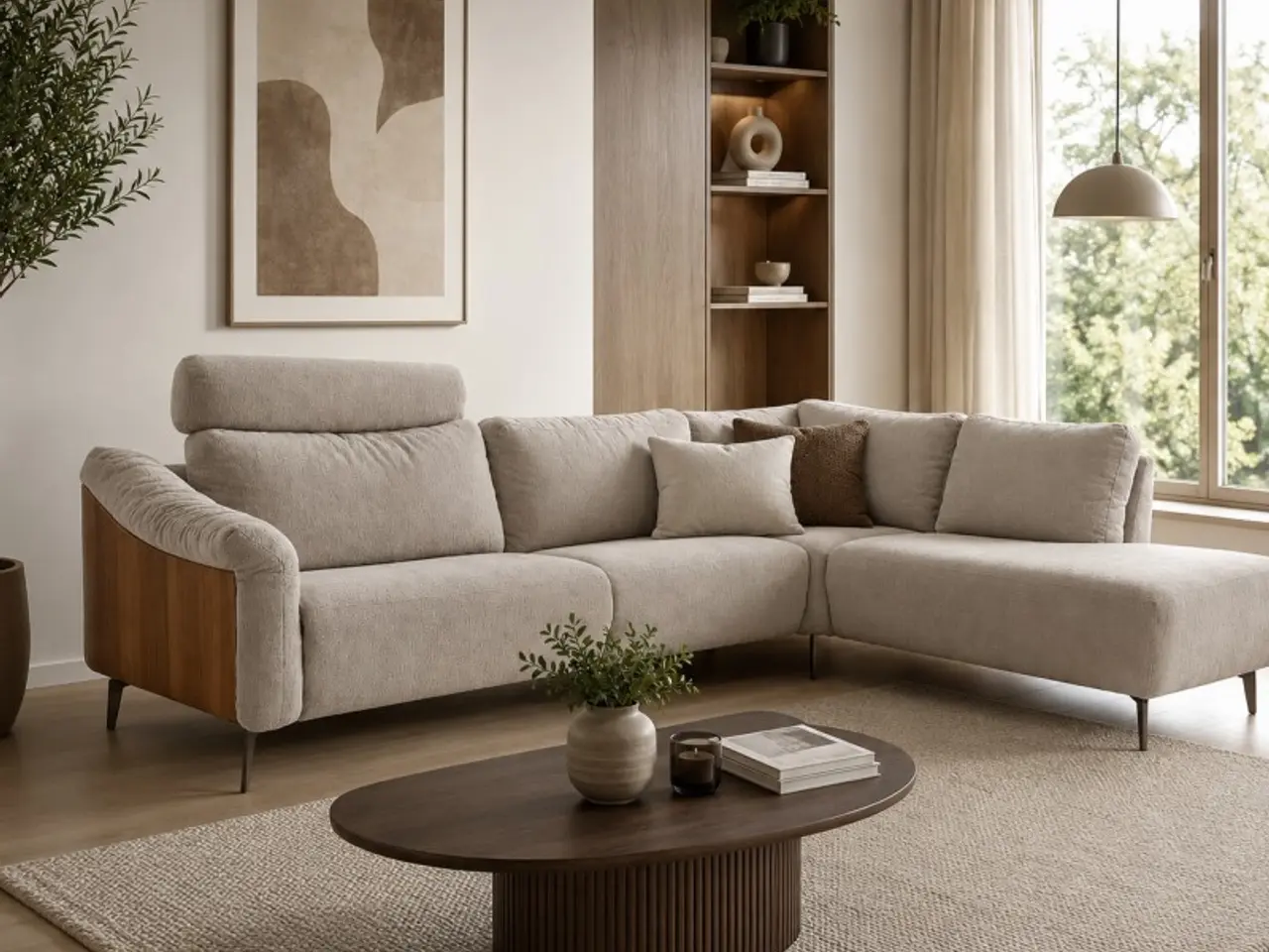 Billede 1 - Hjort Knudsen Skyline Hjørnesofa med El Recliner