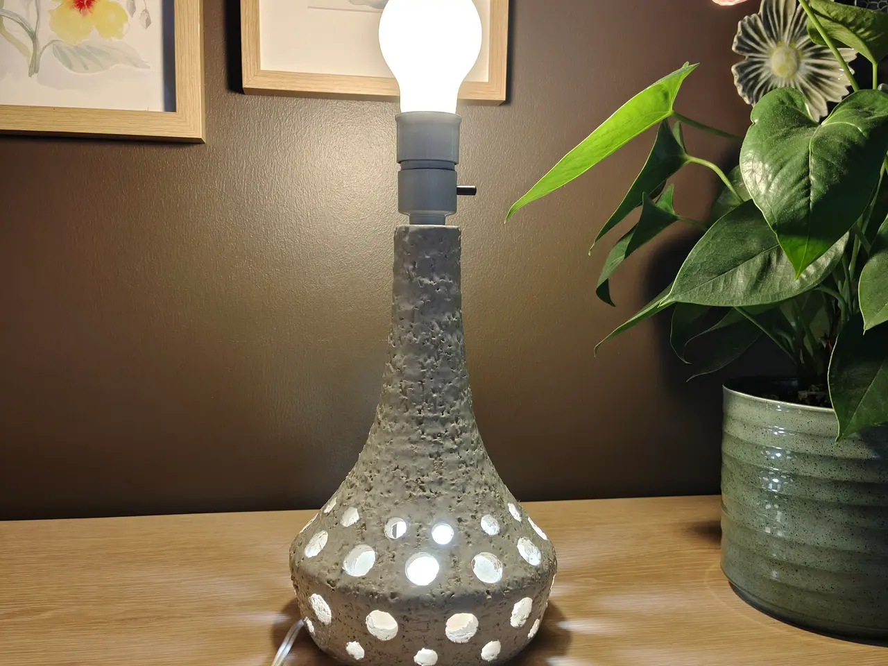 Billede 1 - Flot vintage bordlampe