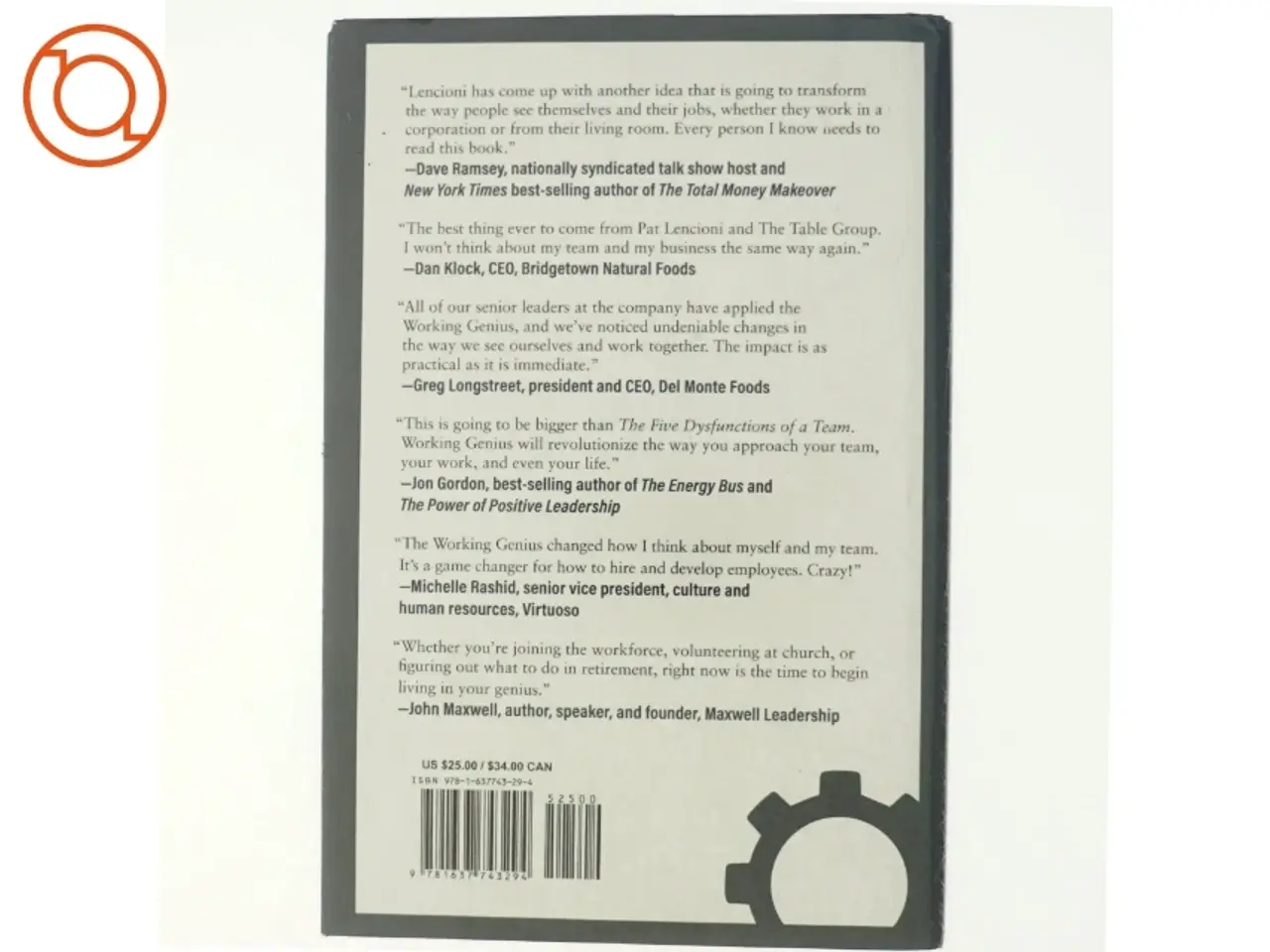 Billede 3 - The 6 types of working genius : a better way to understand your gifts, your frustrations, and your team af Patrick Lencioni (1965-) (Bog)
