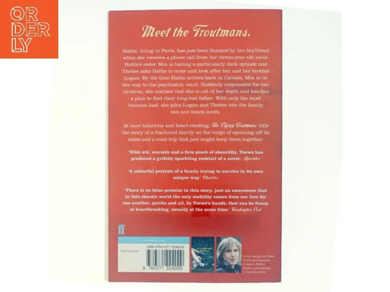 Billede 3 - The Flying Troutmans af Miriam Toews (Bog)