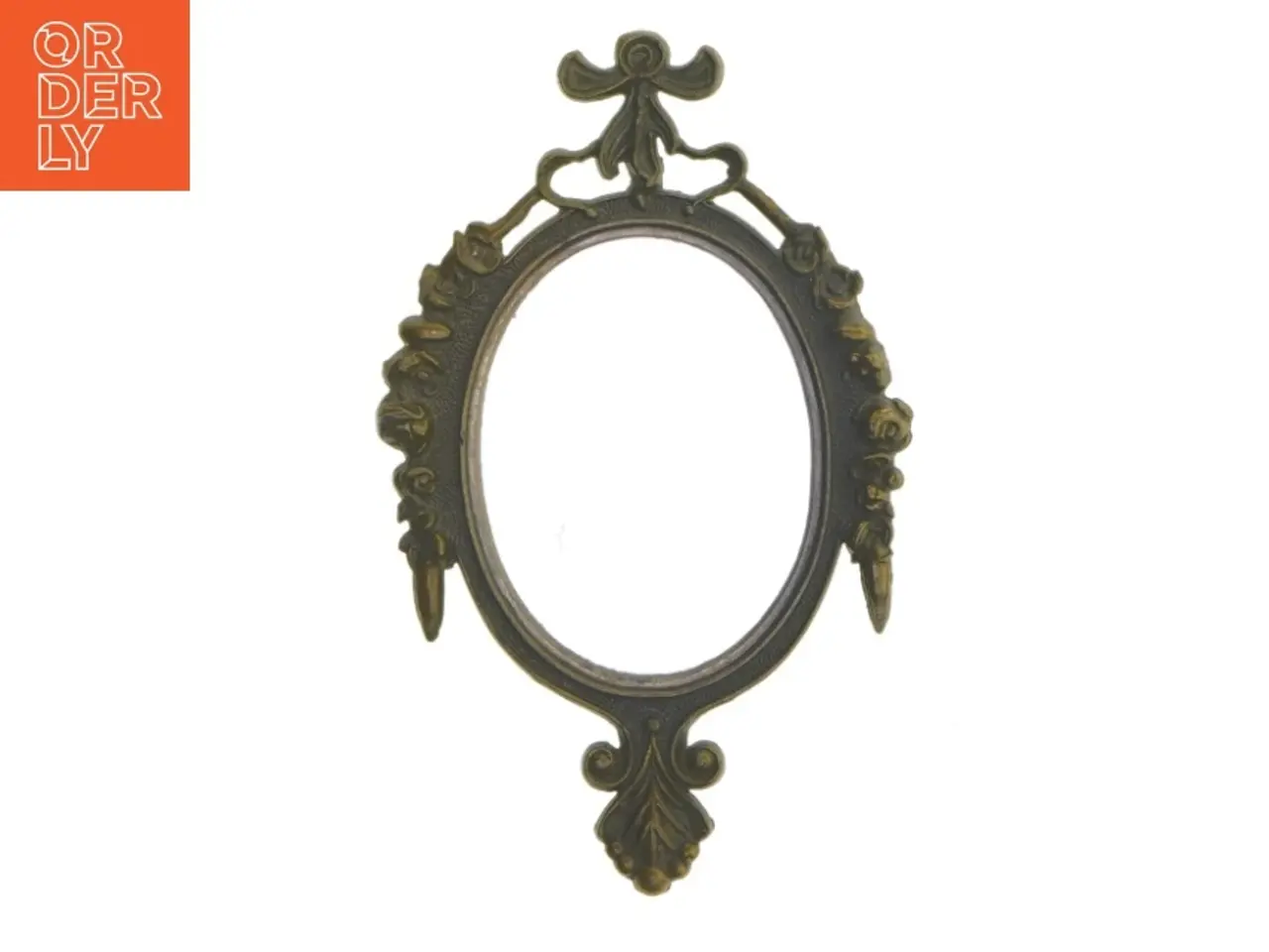 Billede 1 - Dekorativ ramme i messing (str. 16,5 cm)