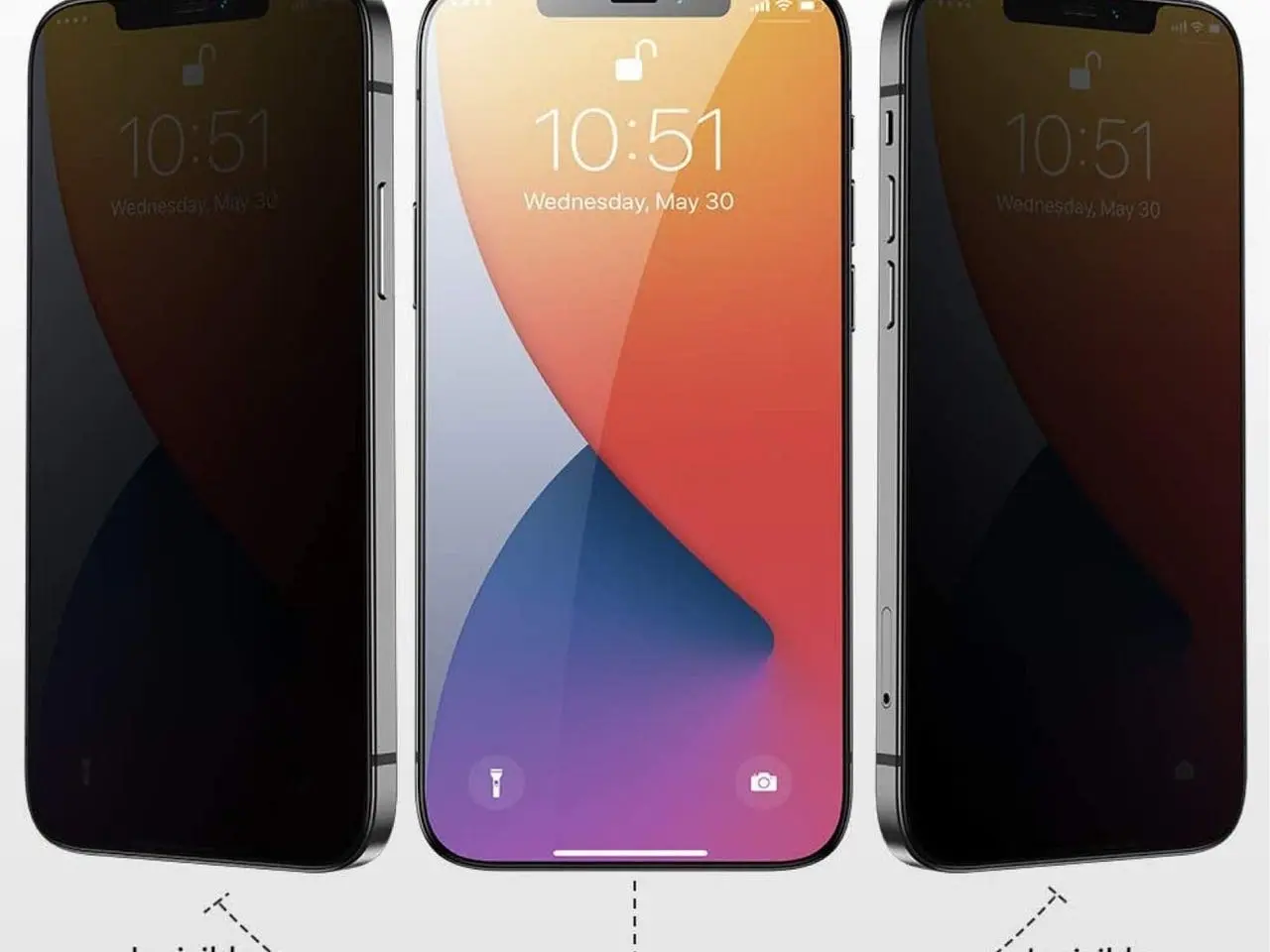Billede 2 - iPhone 15 privacy skærmbeskyttelse (anti-spy) 9H