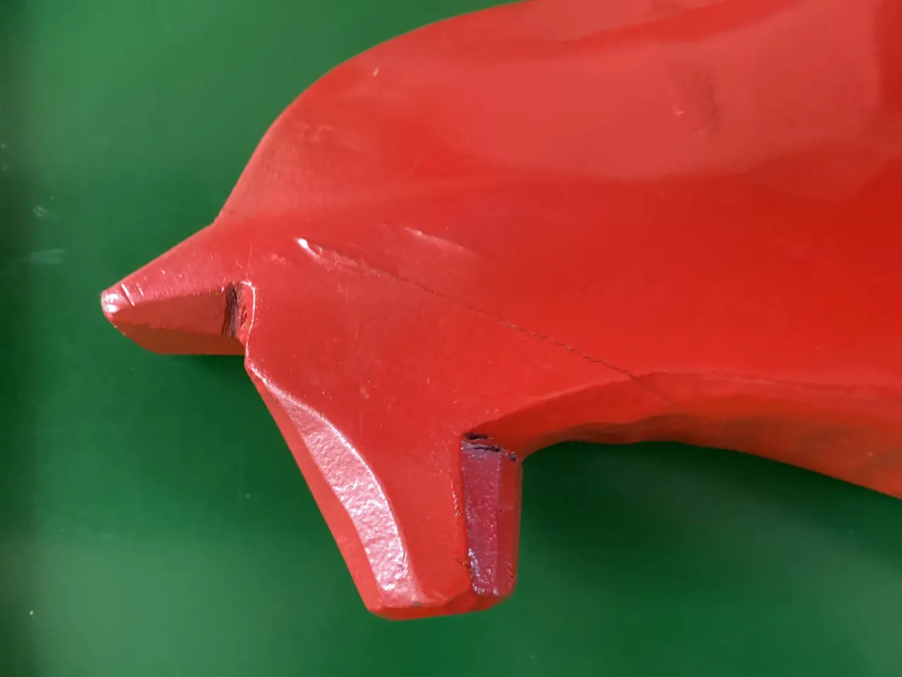 Billede 11 - Rød træ hest/figur