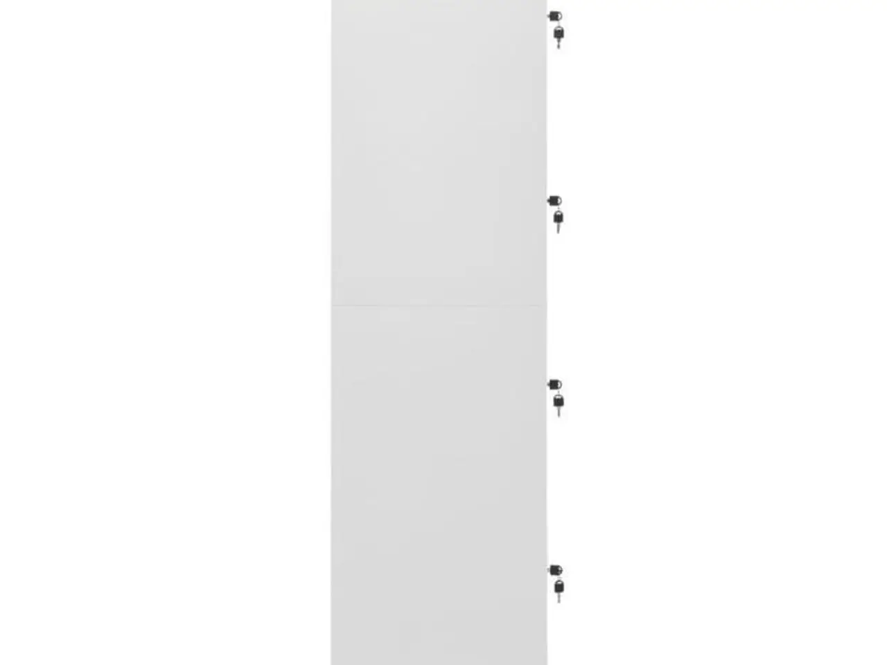 Billede 4 - Lockerskab med fire rum - 38 × 45 × 180 cm, grå stål