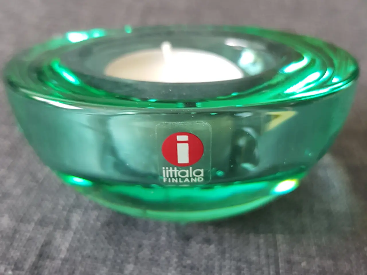 Billede 1 - Fyrfadsstage i glas, Iitala Finland