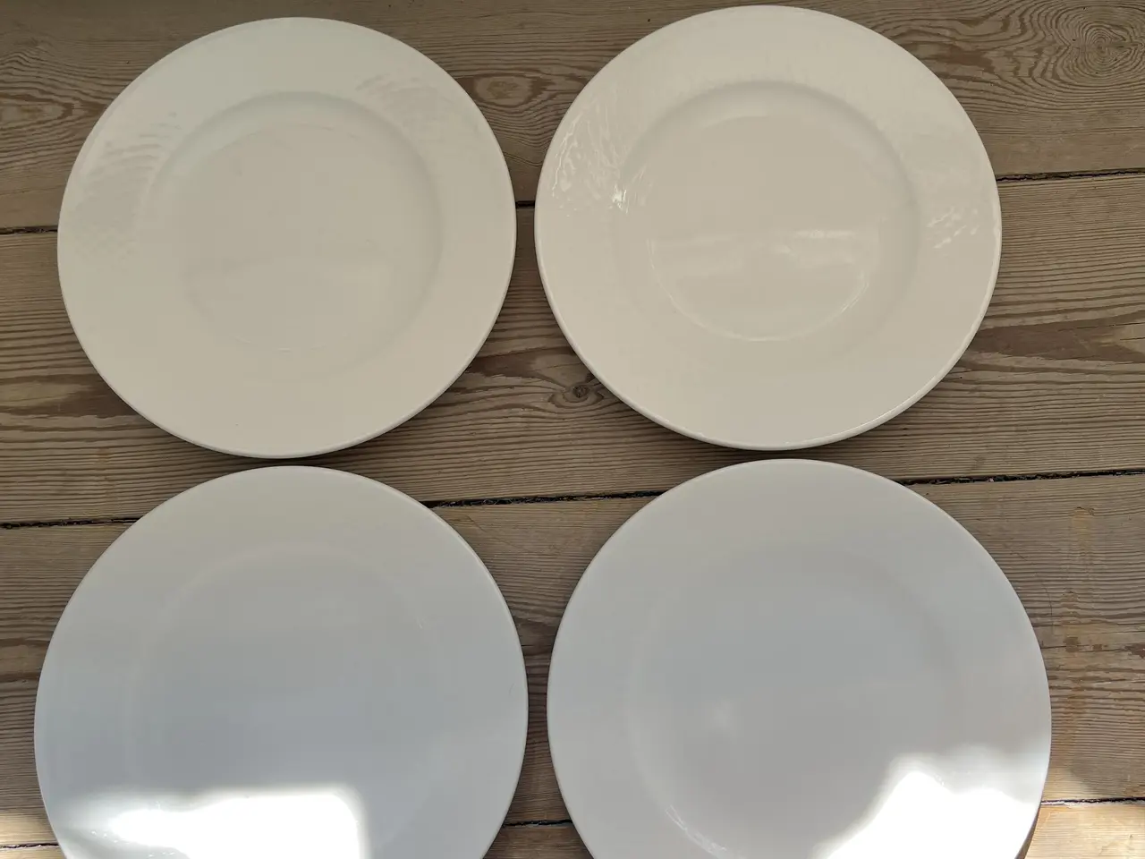 Billede 3 - 4 hvide Villeroy & Boch kagetallerkner