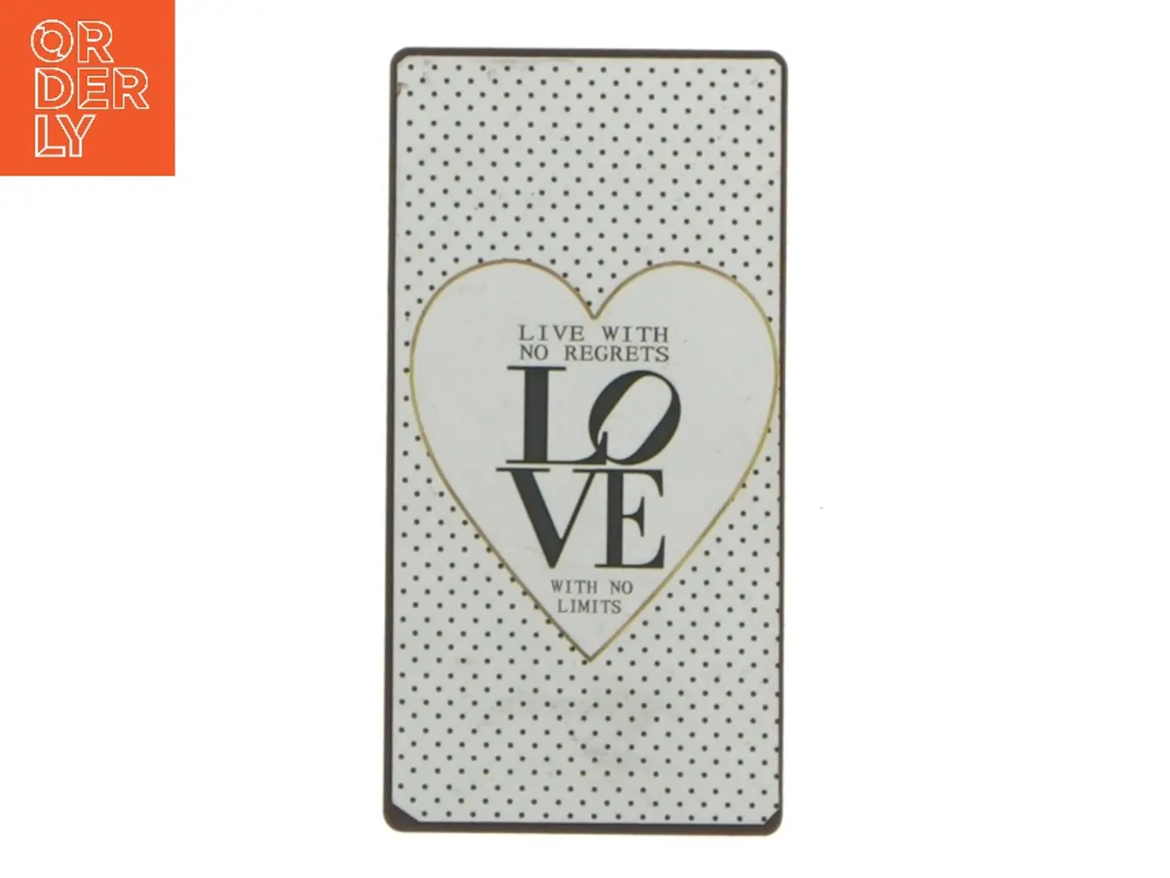 Billede 1 - Dekorativ magnet med tekst fra Lafinesse (str. 10x5 cm)