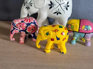 4 elefant samleobjekter 