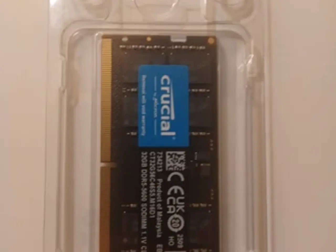 Billede 2 - Crucial DDR5 SDRAM 32GB 5600MHz SO DIMM 262-PIN