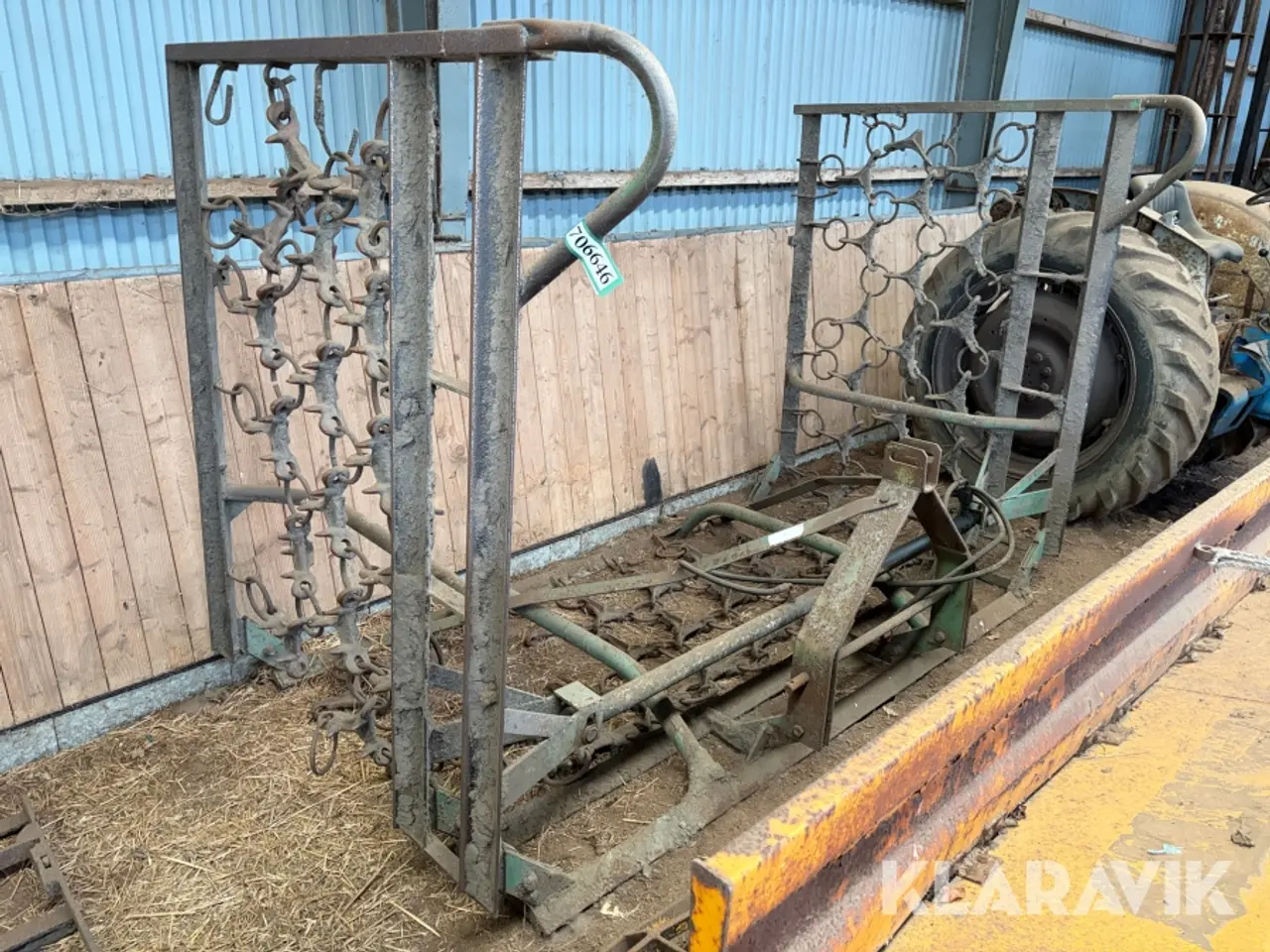 Billede 2 - Græsmarksharve med hydraulisk udklap - 6 meter