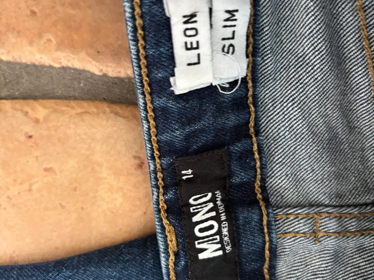 Billede 14 - Mono blå jeans til dreng str 164/ 14  bomuld
